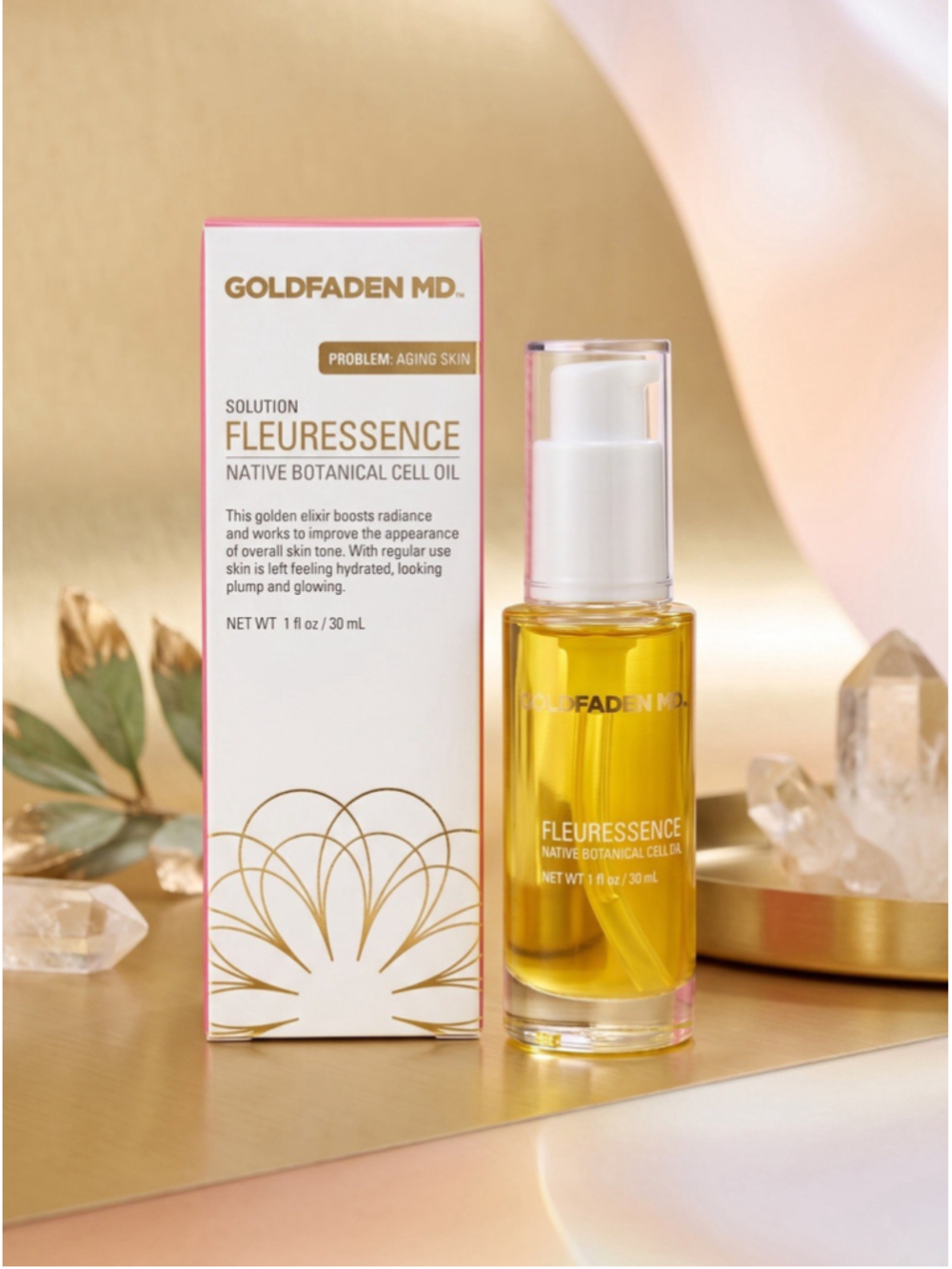 Goldfaden MD Fleuressence Native Botanical Cell Oil 1oz Hydrating Serum New